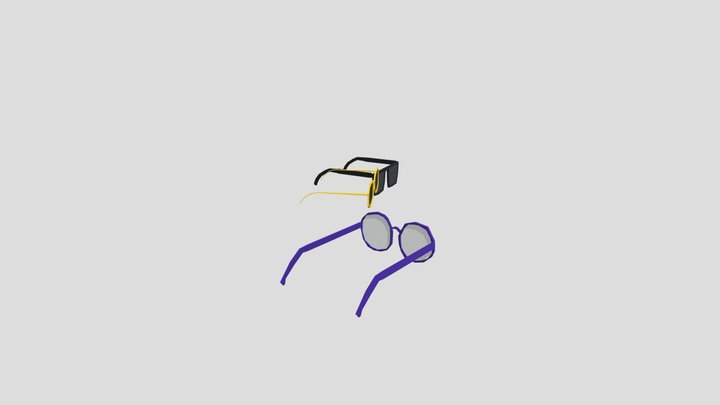 UntitledLow Poly Sunglass Pack 3D Model