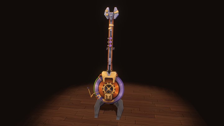 Heimerdinger Hex-Rexzonator Guitar 3D Model