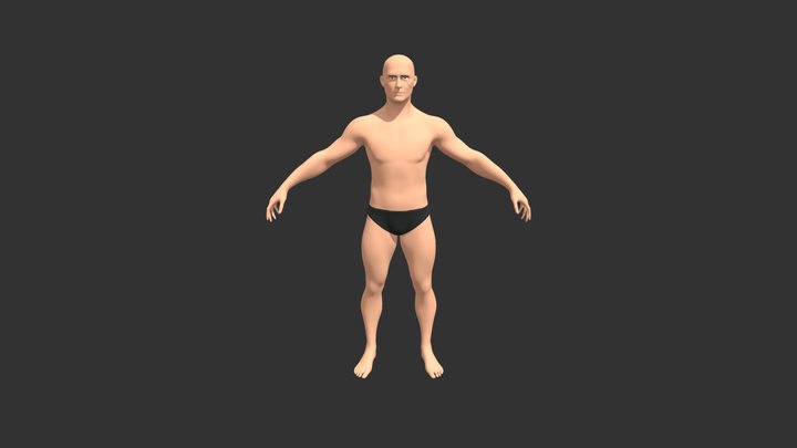 Male Body 3D Model