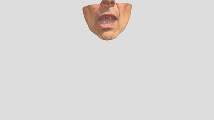 Larry Mouth Open Color Mm 3D Model