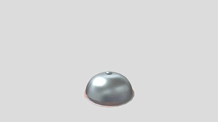Animated artsy plate and cloche