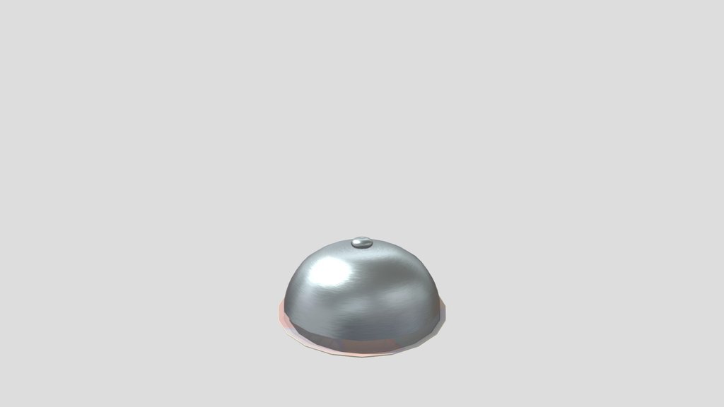 Animated artsy plate and cloche
