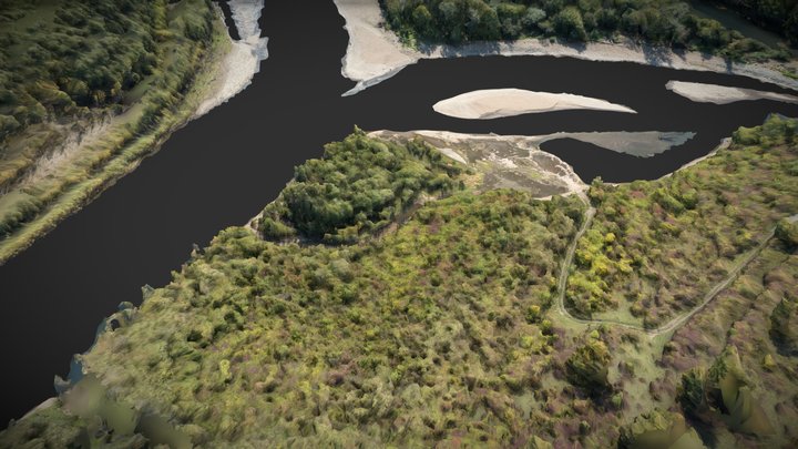 Wetland, forest, shoal and river – Modello 3D gratuito STL