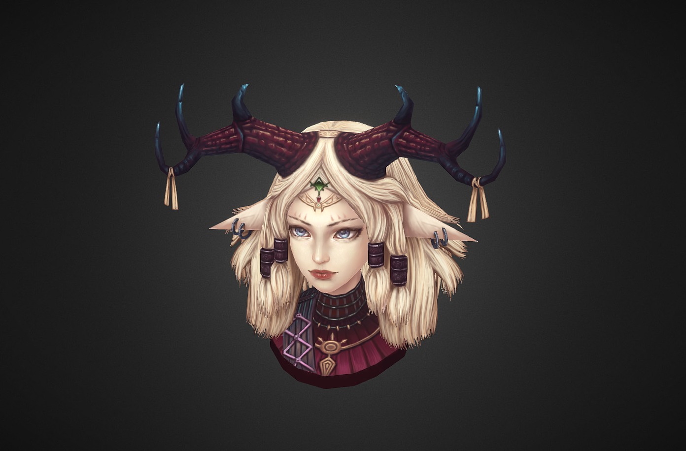 Demon Girl - 3D model by CrossRoad (@kimys2848) [0b6dedf] - Sketchfab