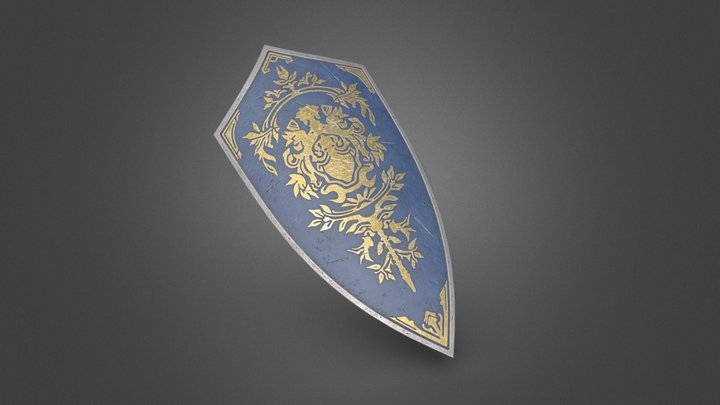 FanArt - DarkSouls - Crest Shield 3D Model