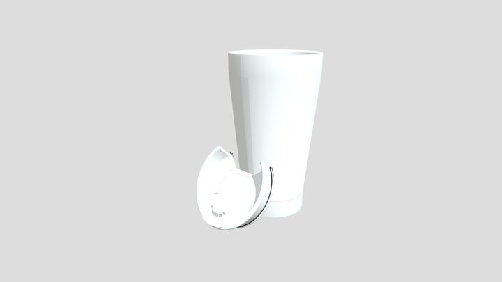 Beer Pint with an uncap - blank 3D Model