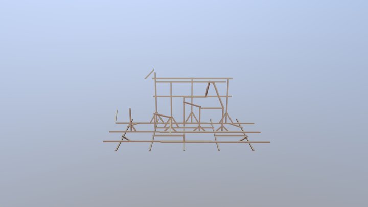 札幌北高校あんどん20191年5組 3D Model