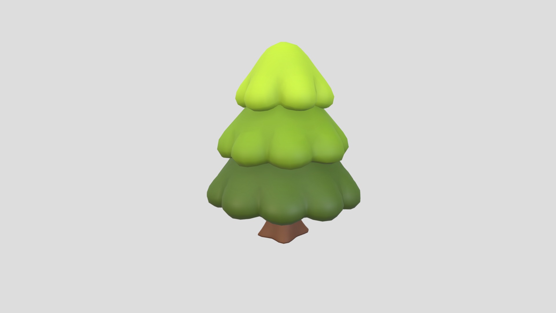3D model Pine Tree - This is a 3D model of the Pine Tree. The 3D model is about a green and white toy.