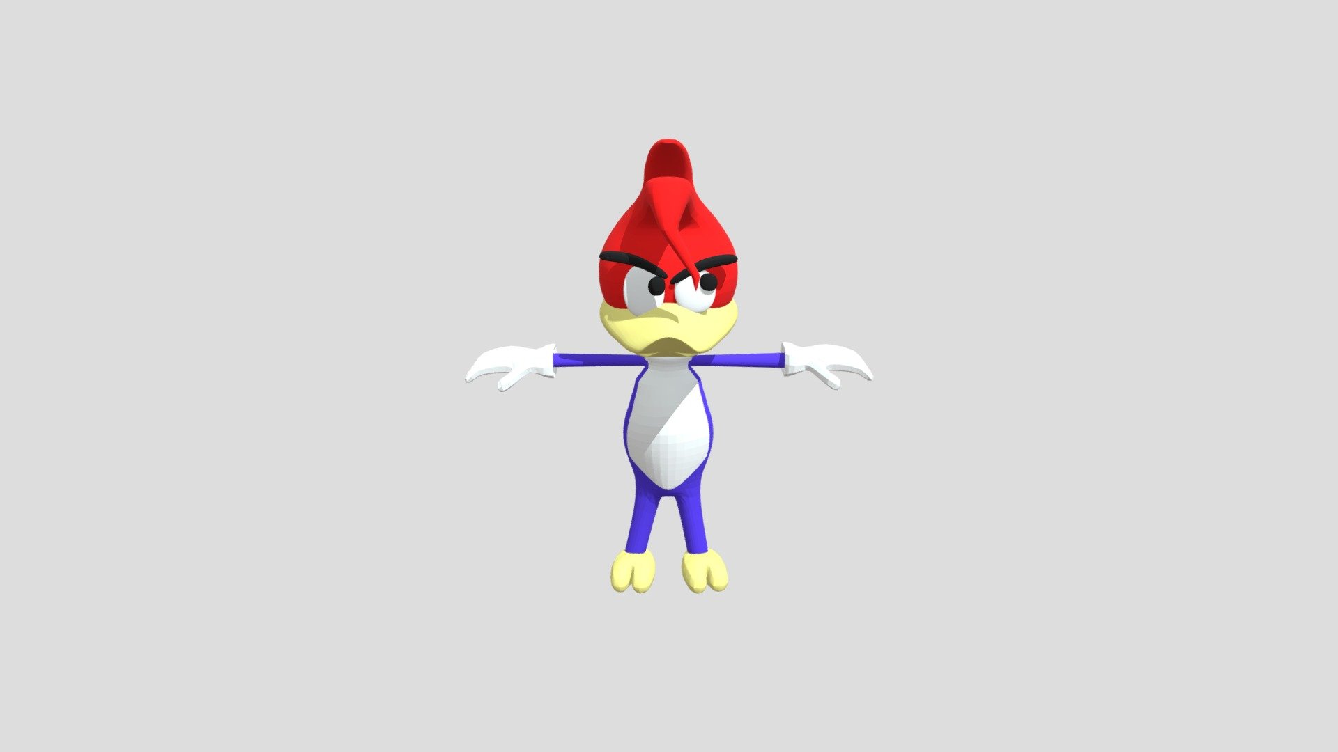 Pica Pau Angry - 3D model by tokyougame [0b6f23c] - Sketchfab