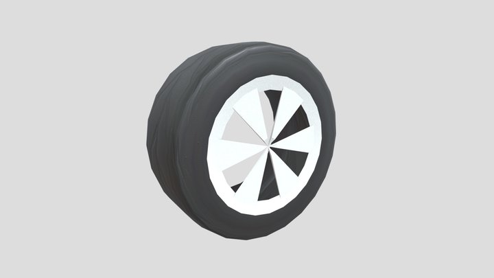 Tire and Rim 3D Model