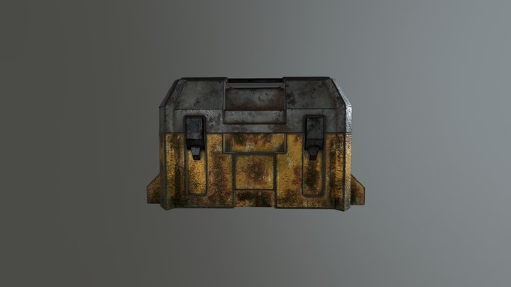 Oxyidized Chest - Substance Painter Practise 3D Model