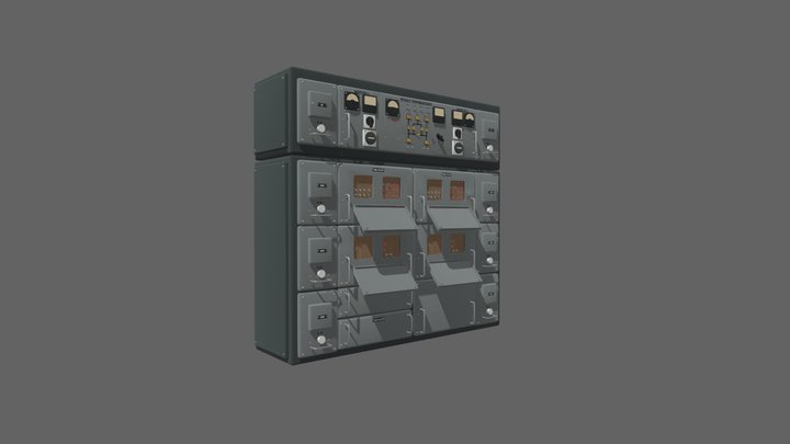 Control panel power station 5I57A 3D Model