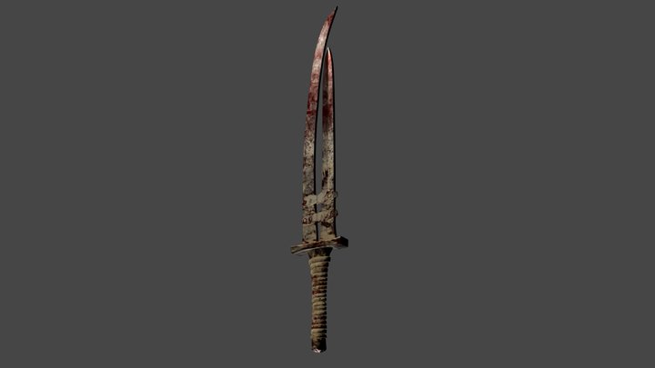 bloody sword 3D Model