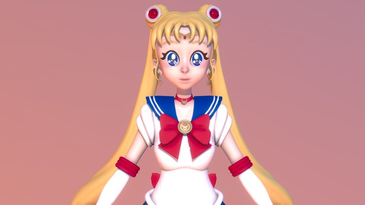 Sailor Moon 3D Model