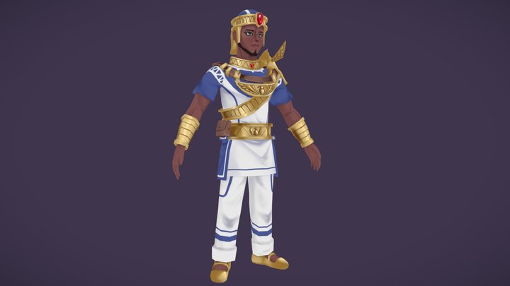 [STUDENT WORK] Egyptian Warrior 3D Model