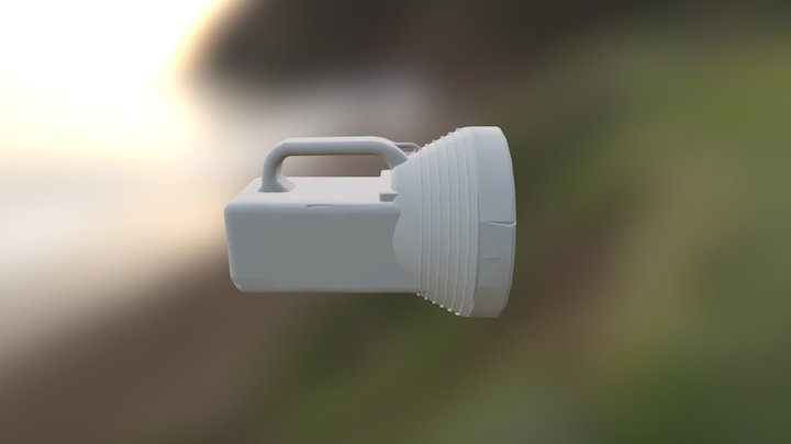 older version flashlight 3D Model