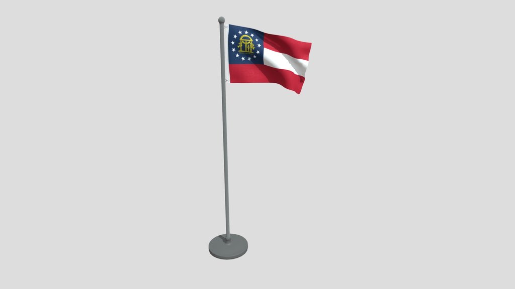 Animated Flag Of Georgia State