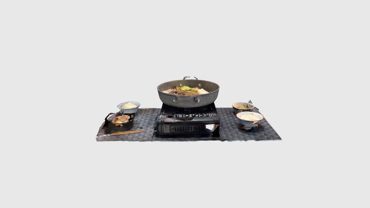 Sukiyaki Dish 3D Model