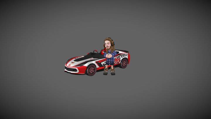 Post Carro 3D Model