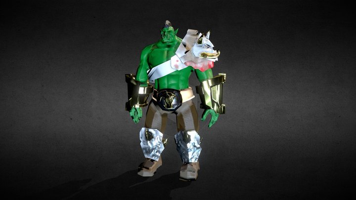 Low Poly Orc 3D Model