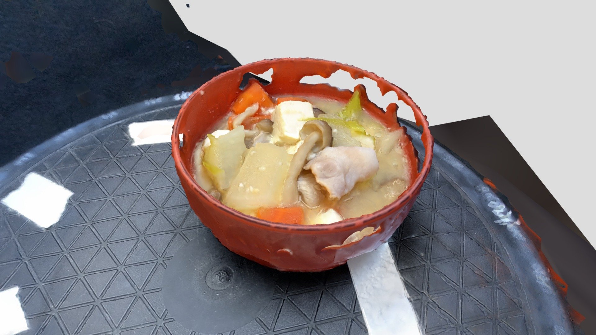Miso soup with 🐷 &vegetables