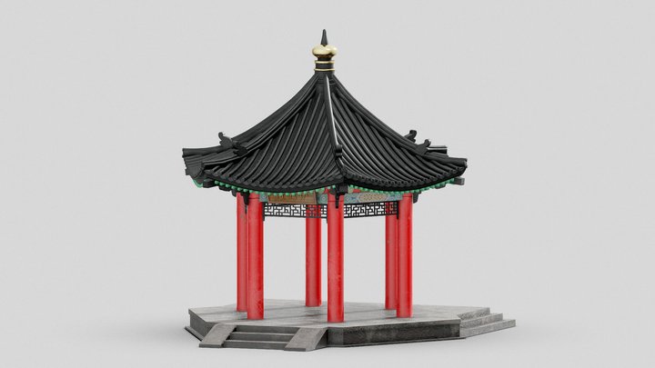 Hello Japan - Chinese Pavilion 3D Model