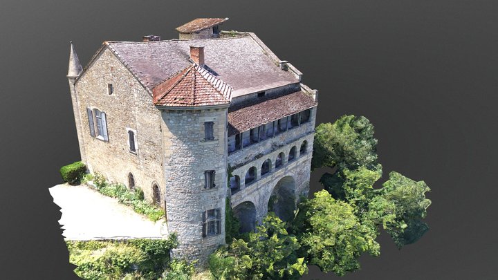 Bruniquel - Château Vieux 3D Model