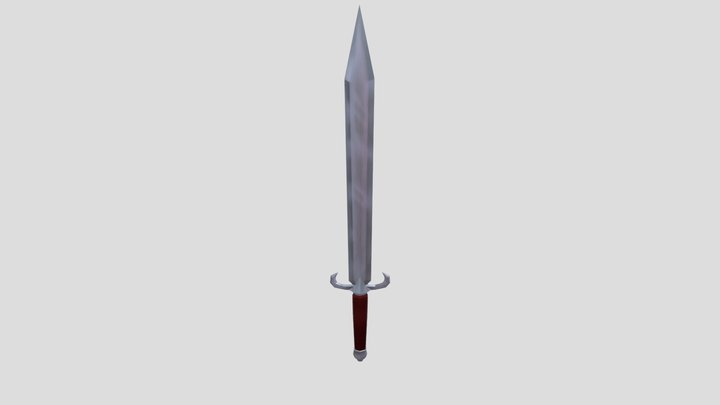 Lowpoly sword 3D Model