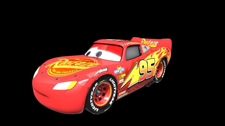 2006 Lightning McQueen (Radiator Springs Custom) – Modello 3D gratuito STL