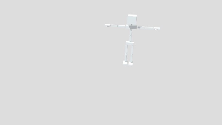 Basic Humanoid Block Rig 3D Model