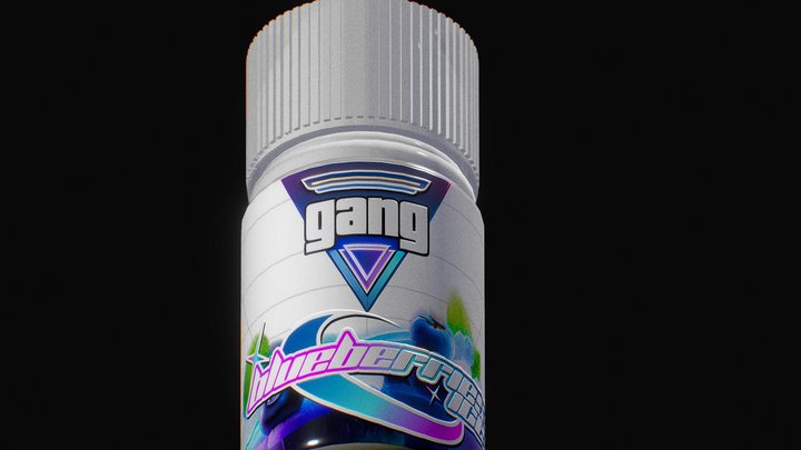 GANG LIQUID | blueberries ice 3D Model