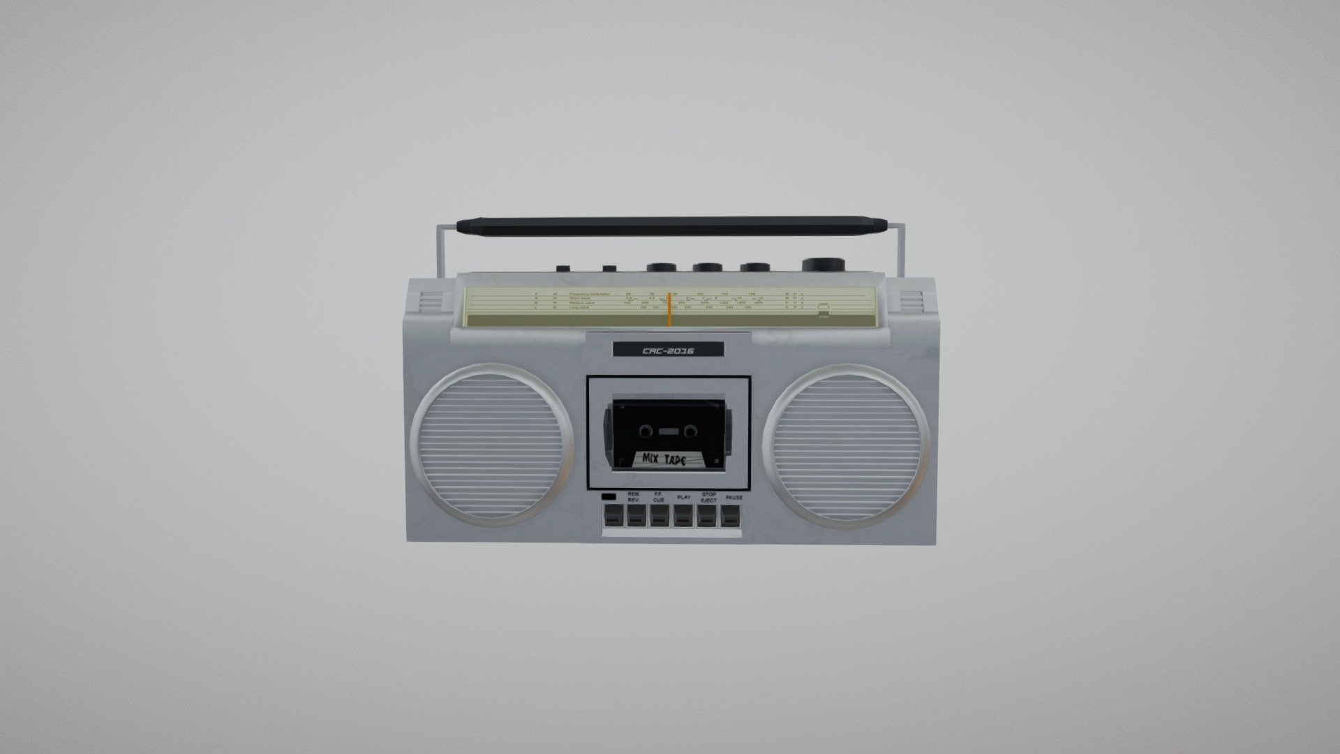 Boom Box - 3D model by Carli Wood (@carliw) [0b7865f] - Sketchfab