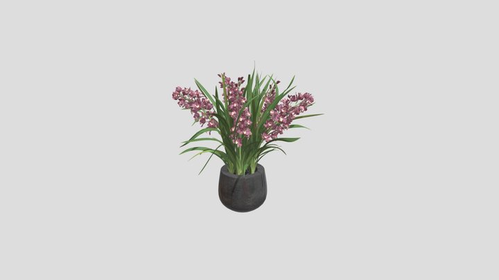 Pink Orchid Arrangement – Modello 3D gratuito STL