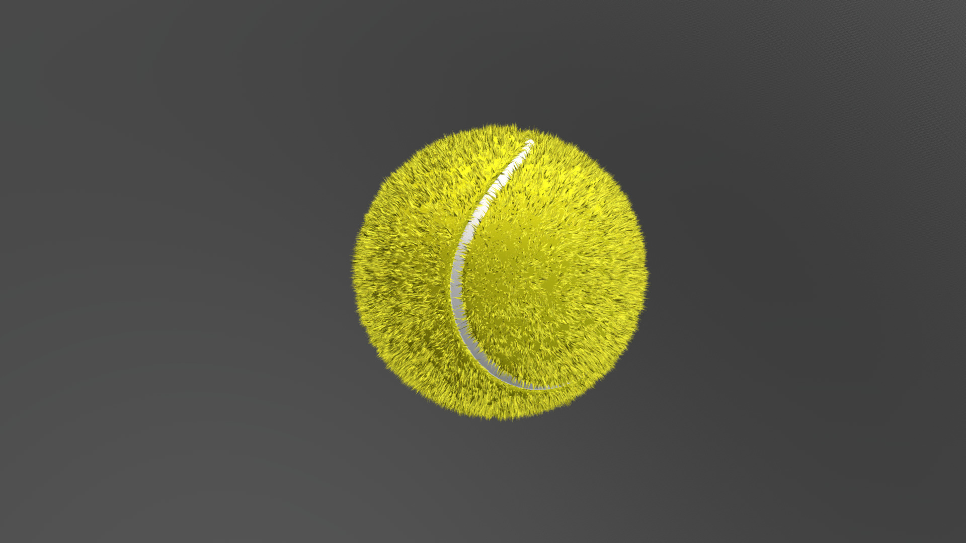 3D model Tennis ball - This is a 3D model of the Tennis ball. The 3D model is about a tennis ball on a black background.