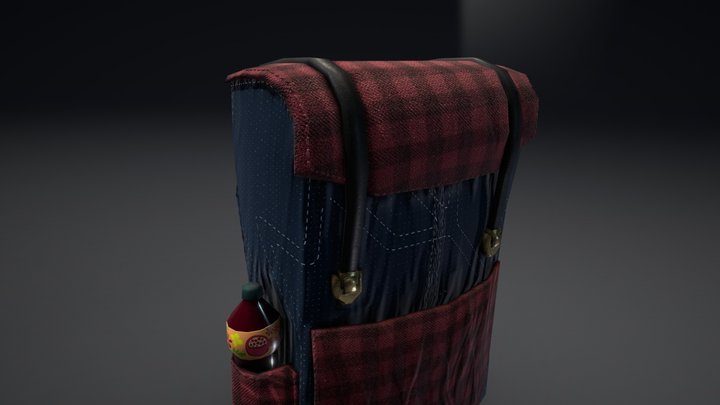 Backpack - Low Poly PBR [1 of 2] 3D Model