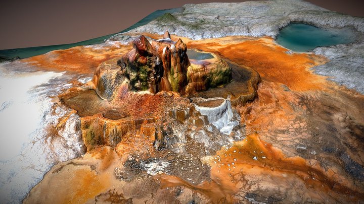 Fly Geyser 3D Model