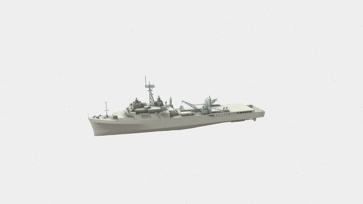 The USS Fort Fisher (LSD-40) 3D Model