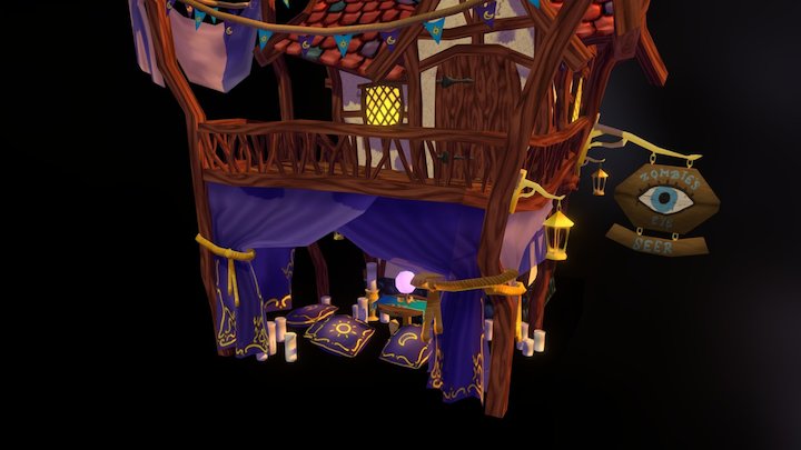 Medieval Seer's House 3D Model