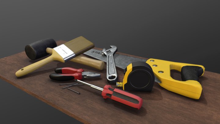 Hand Tools 3D Model
