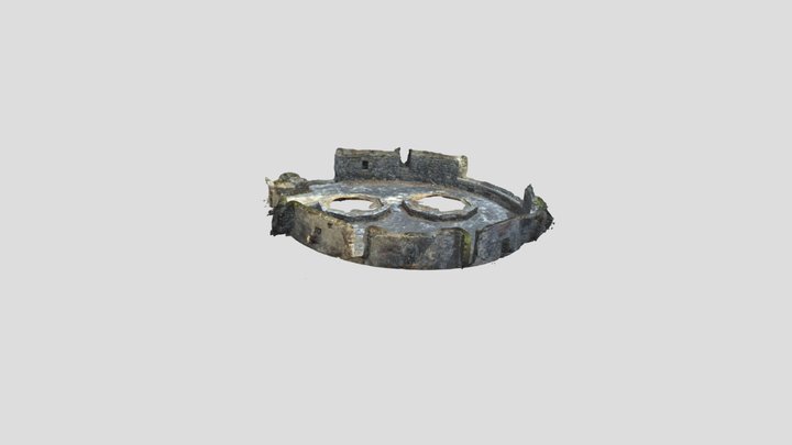Inner circuit of NW roundel, Španjola Fortress 3D Model
