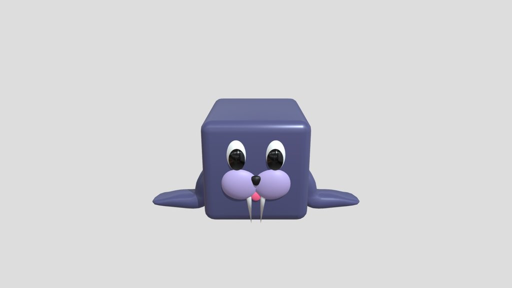 Purple Walrus Animal