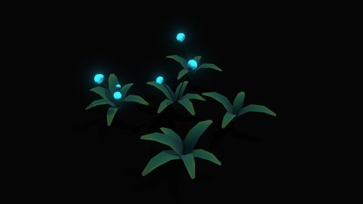 Glowing Plants 3D Model