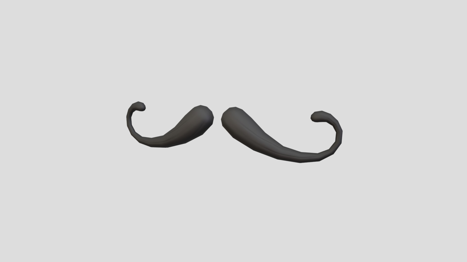 3D model Mustache 07 - This is a 3D model of the Mustache 07. The 3D model is about a pair of black sunglasses.