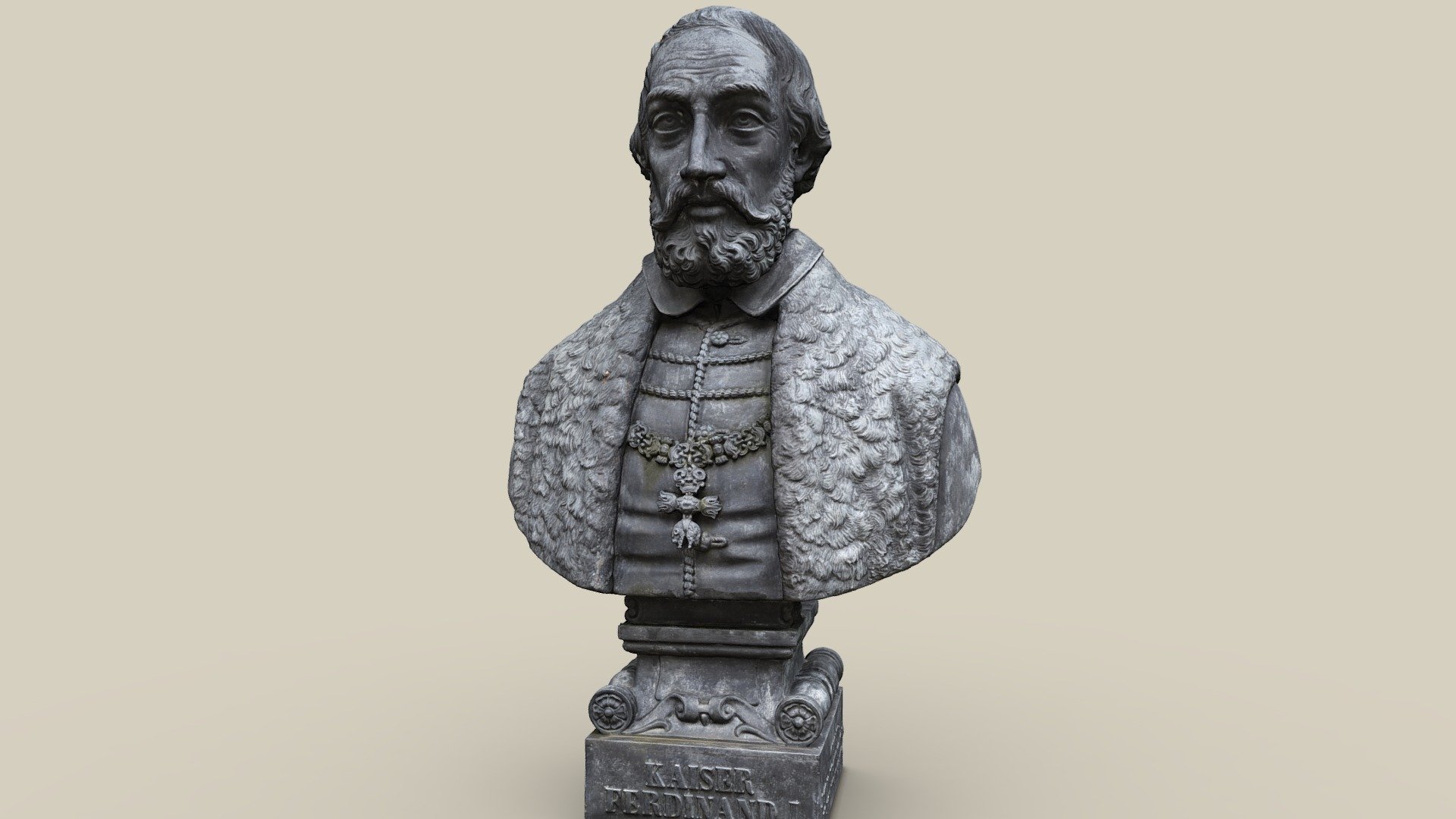 Büste Ferdinand I. — Sketchfab embed 3D viewer