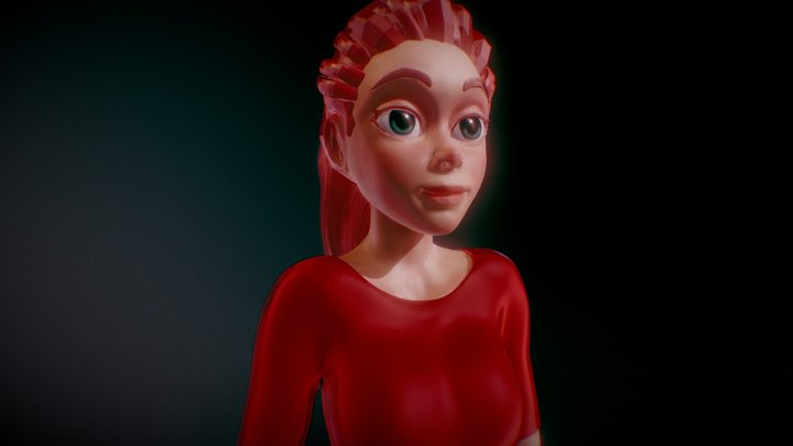 girl character 3D Model