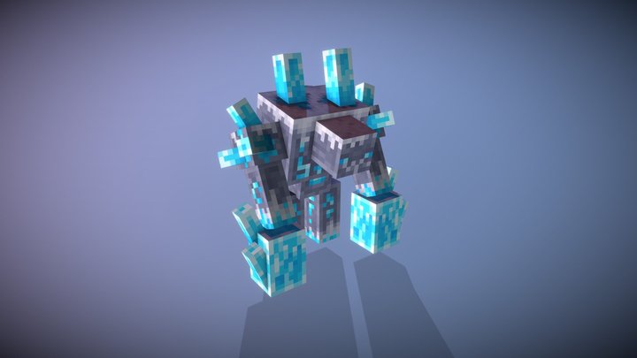 [Minecraft] Ice golem 3D Model