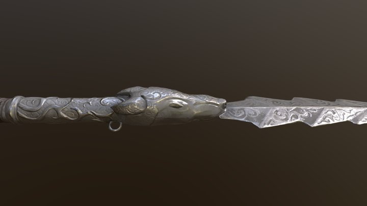 Silver spear 3D Model