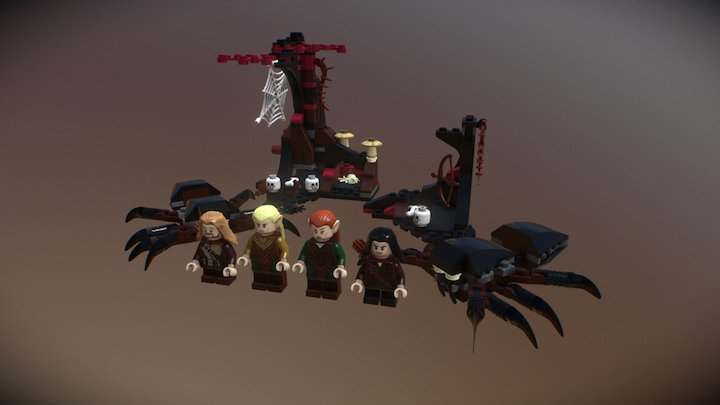Escape from Mirkwood Spiders 3D Model