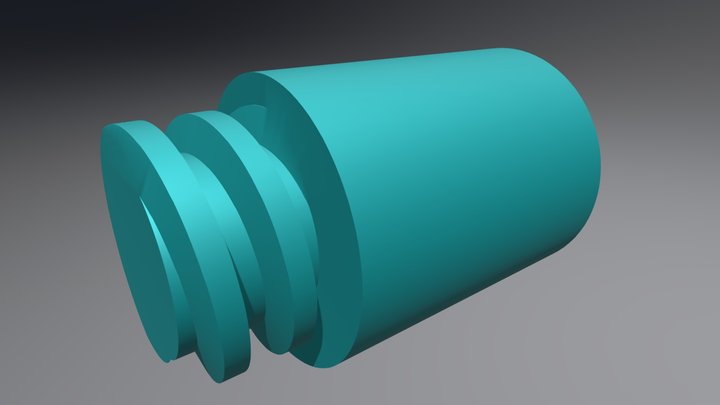 Threaded Pipe Fittings Socket Union 3D Model