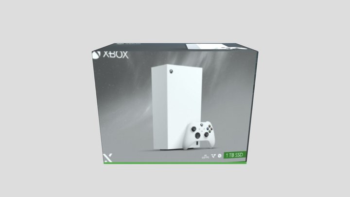 Xbox Series X Digital Box 3D Model